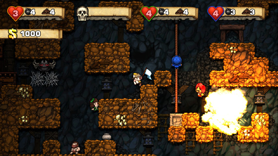 Spelunky XBLA Multiplayer Screenshot